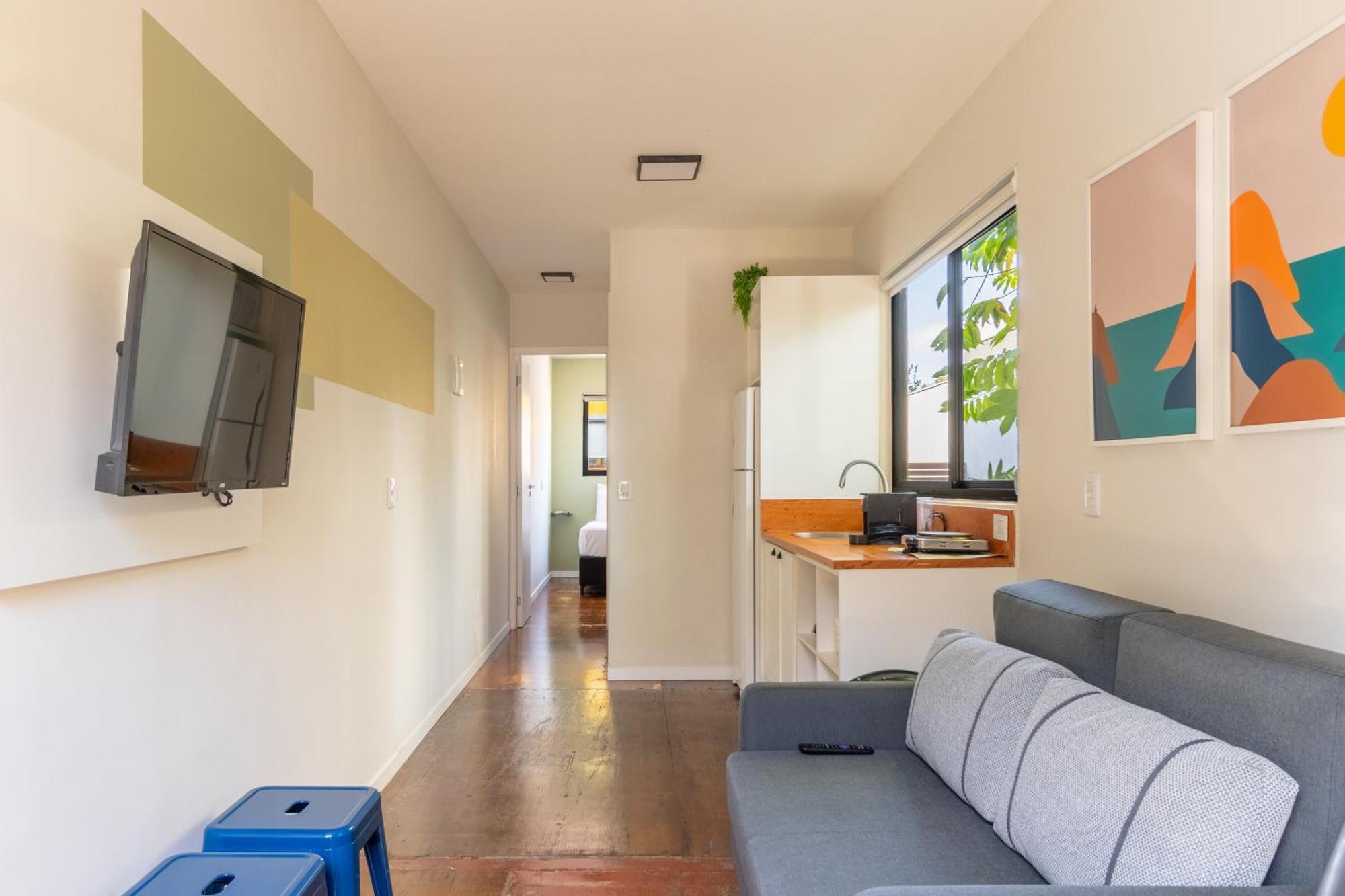 Apartment Ac-bbq-1000mbps-casa Container-cozinha Completa